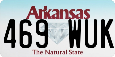 AR license plate 469WUK