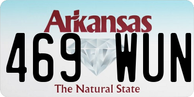 AR license plate 469WUN