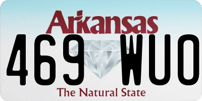 AR license plate 469WUO