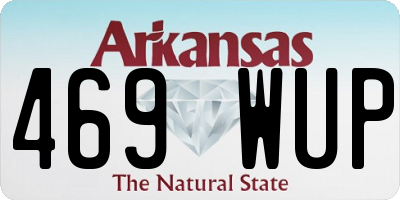 AR license plate 469WUP