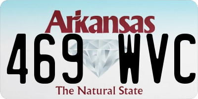 AR license plate 469WVC