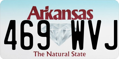 AR license plate 469WVJ