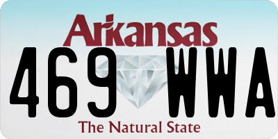 AR license plate 469WWA