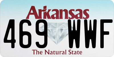 AR license plate 469WWF