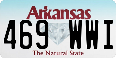 AR license plate 469WWI
