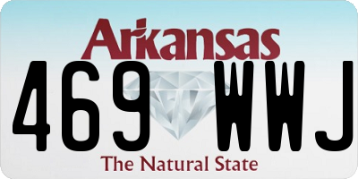 AR license plate 469WWJ