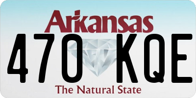 AR license plate 470KQE
