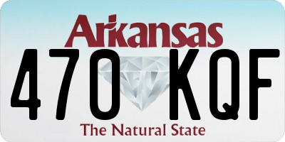 AR license plate 470KQF