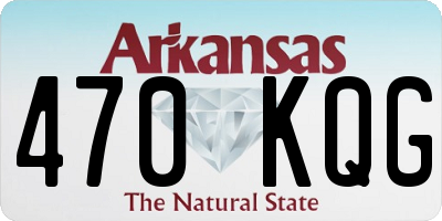 AR license plate 470KQG