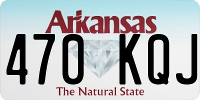AR license plate 470KQJ