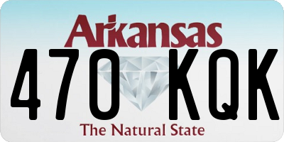 AR license plate 470KQK