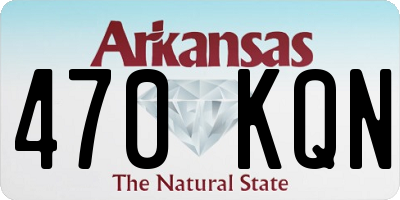 AR license plate 470KQN