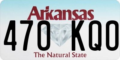 AR license plate 470KQO