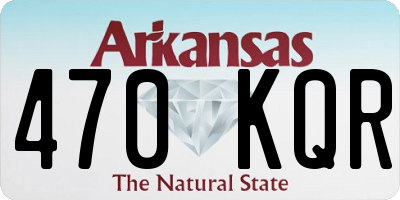 AR license plate 470KQR