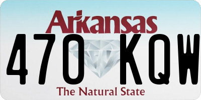 AR license plate 470KQW