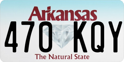 AR license plate 470KQY