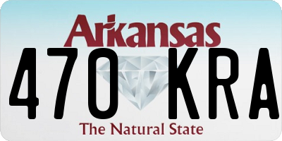 AR license plate 470KRA