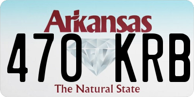 AR license plate 470KRB
