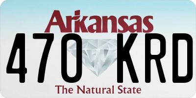 AR license plate 470KRD