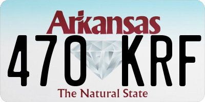 AR license plate 470KRF
