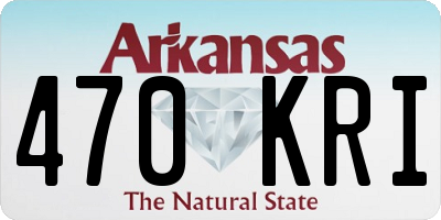 AR license plate 470KRI