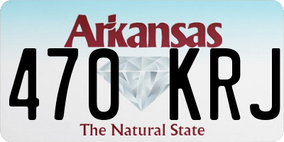 AR license plate 470KRJ