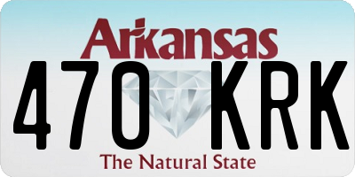 AR license plate 470KRK