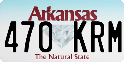 AR license plate 470KRM