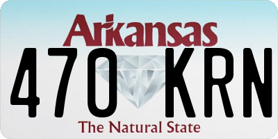 AR license plate 470KRN
