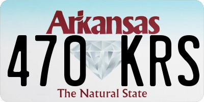 AR license plate 470KRS