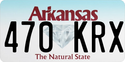 AR license plate 470KRX