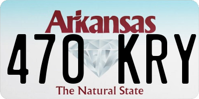 AR license plate 470KRY