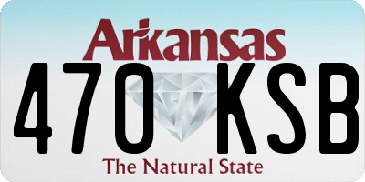 AR license plate 470KSB