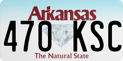 AR license plate 470KSC