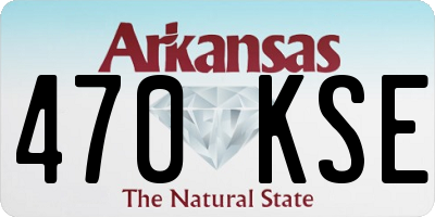 AR license plate 470KSE