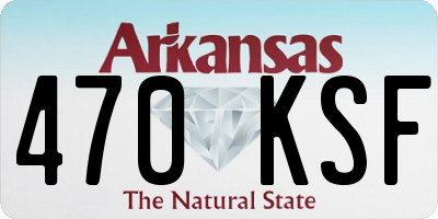 AR license plate 470KSF