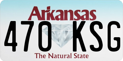 AR license plate 470KSG