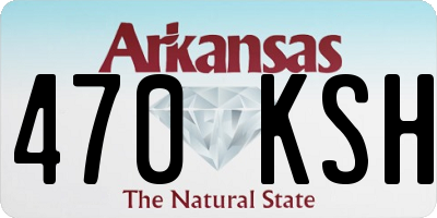 AR license plate 470KSH