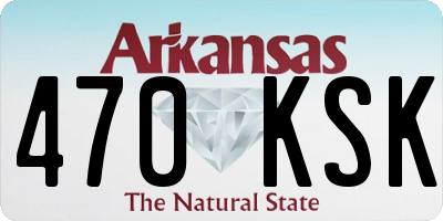 AR license plate 470KSK