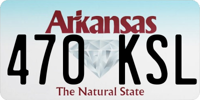 AR license plate 470KSL
