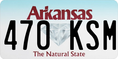 AR license plate 470KSM
