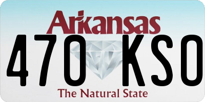 AR license plate 470KSO