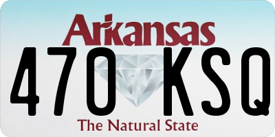 AR license plate 470KSQ