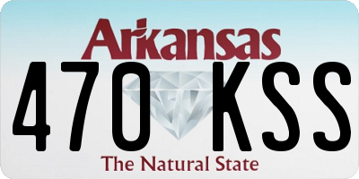 AR license plate 470KSS