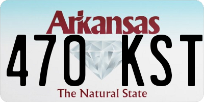 AR license plate 470KST