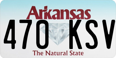 AR license plate 470KSV