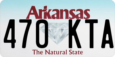 AR license plate 470KTA