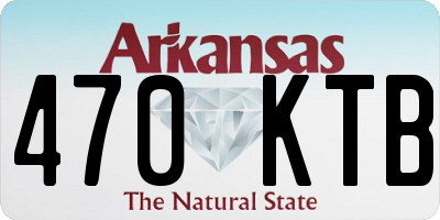 AR license plate 470KTB