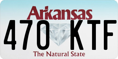 AR license plate 470KTF