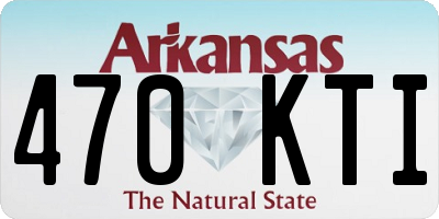 AR license plate 470KTI